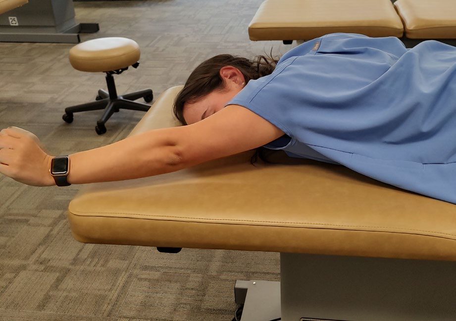 Lower Trapezius Raise (Prone) — step 2 of 2