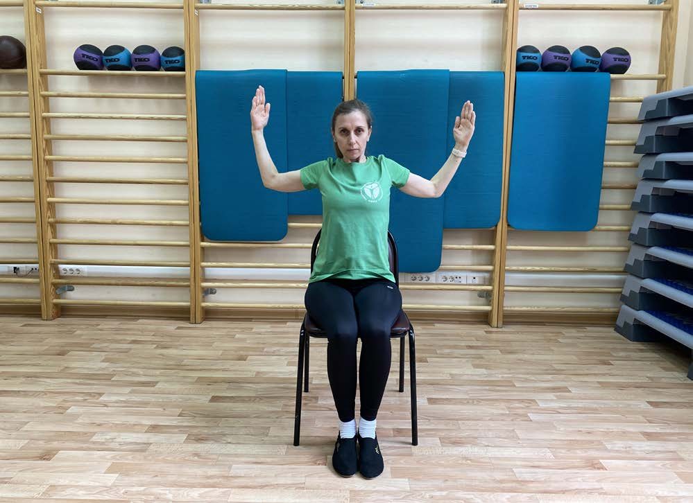 Cactus arms — squeeze shoulder blades